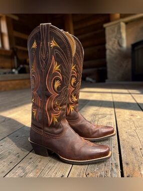 ARIAT WOMEN'S LANTANA TALL WESTERN BOOTS FESTIVAL COWGIRL 8.5